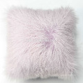 First Grade Mongolian Lamb Fur Fabric Pillow